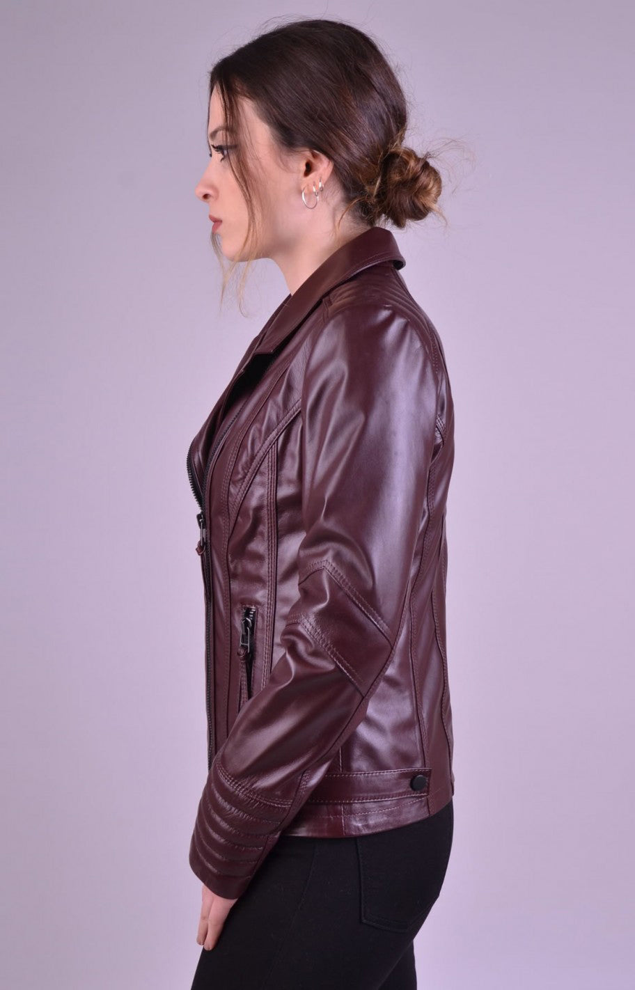Women Genuine Leather Jacket WJ154 SkinOutfit