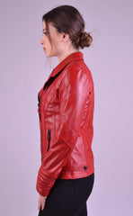 Women Genuine Leather Jacket WJ155 SkinOutfit