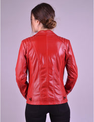 Women Genuine Leather Jacket WJ155 SkinOutfit