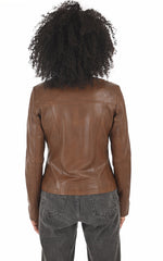Women Genuine Leather Jacket WJ 15 SkinOutfit