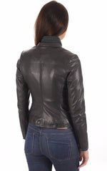 Women Genuine Leather Jacket WJ 17 freeshipping - SkinOutfit