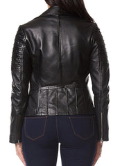 Women Lambskin Genuine Leather Jacket WJ263 SkinOutfit