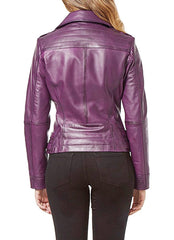 Women Lambskin Genuine Leather Jacket WJ264 SkinOutfit