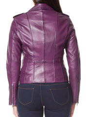 Women Lambskin Genuine Leather Jacket WJ267 SkinOutfit