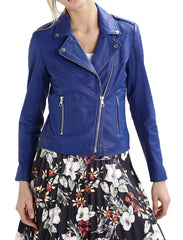 Women Lambskin Genuine Leather Jacket WJ269 SkinOutfit