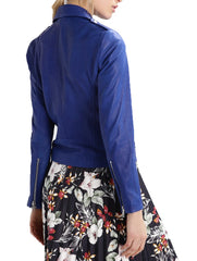 Women Lambskin Genuine Leather Jacket WJ269 SkinOutfit