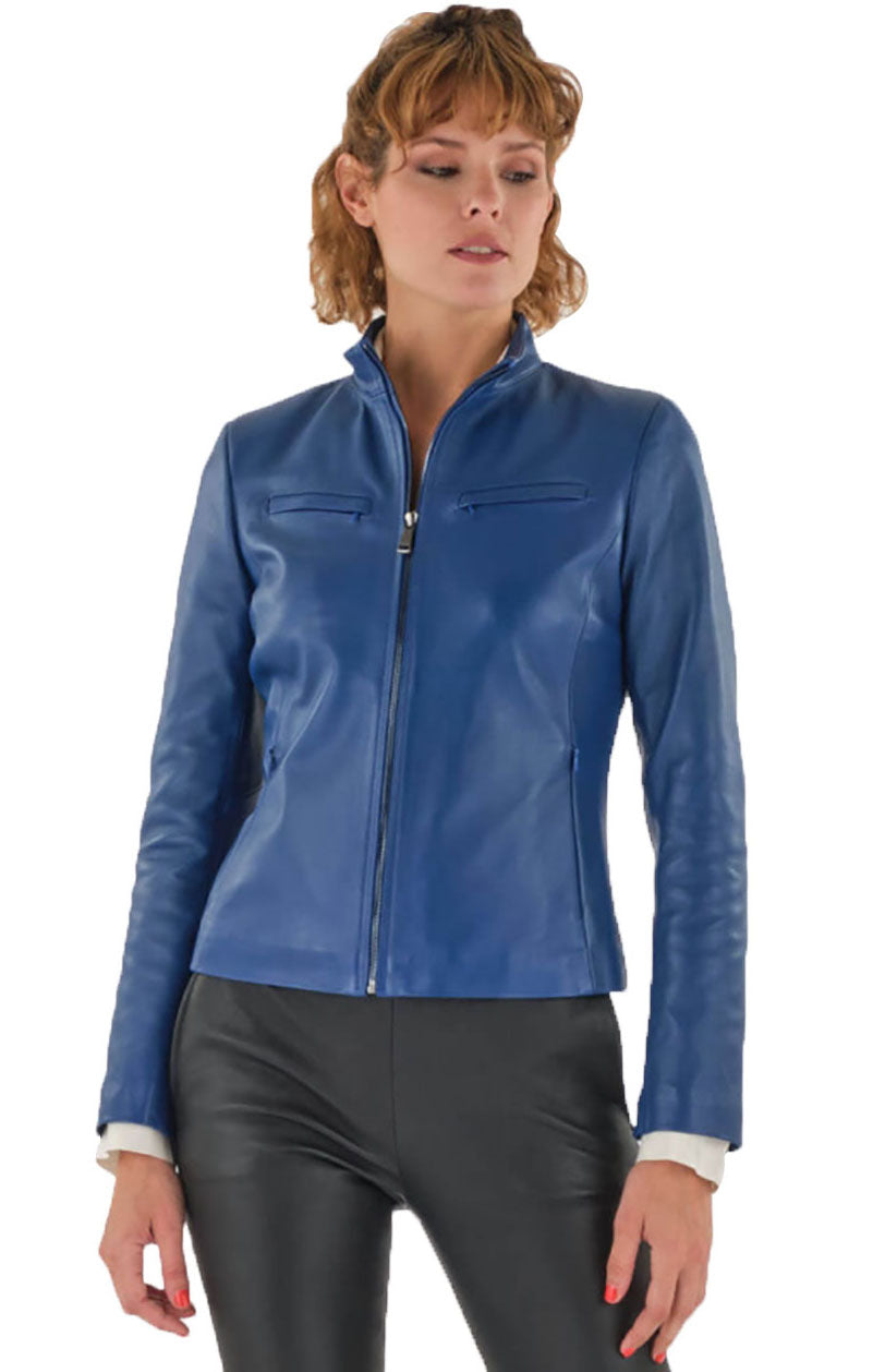 Women Genuine Leather Jacket WJ 27 SkinOutfit