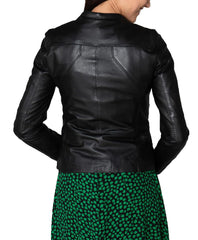 Women Lambskin Genuine Leather Jacket WJ285 SkinOutfit