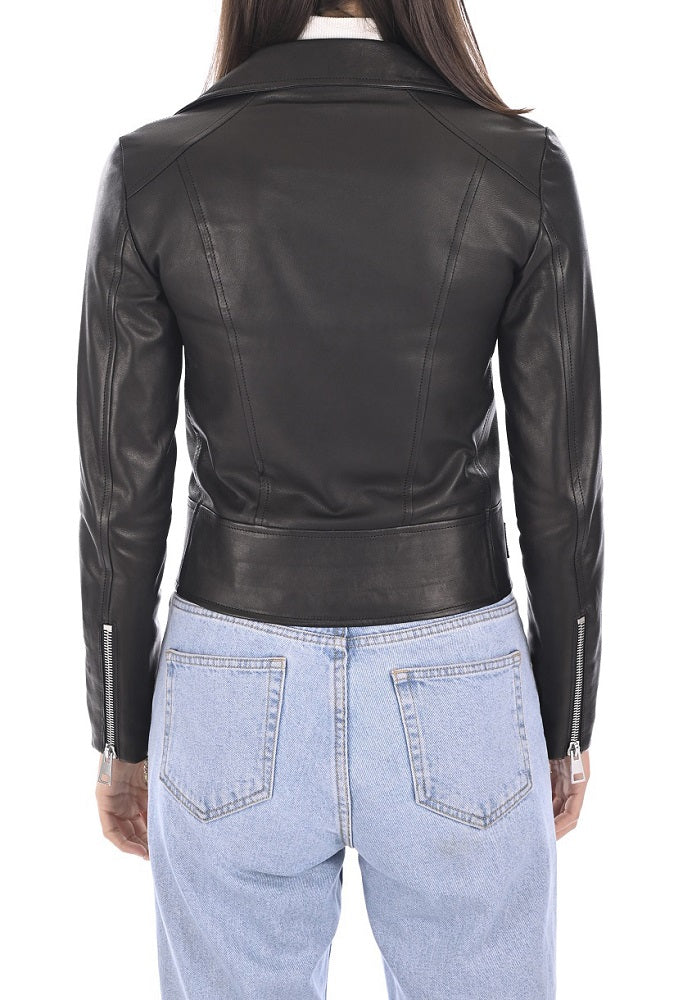 Women Lambskin Genuine Leather Jacket WJ287 SkinOutfit