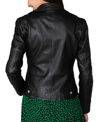 Women Lambskin Genuine Leather Jacket WJ292 SkinOutfit