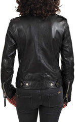 Women Lambskin Genuine Leather Jacket WJ295 SkinOutfit