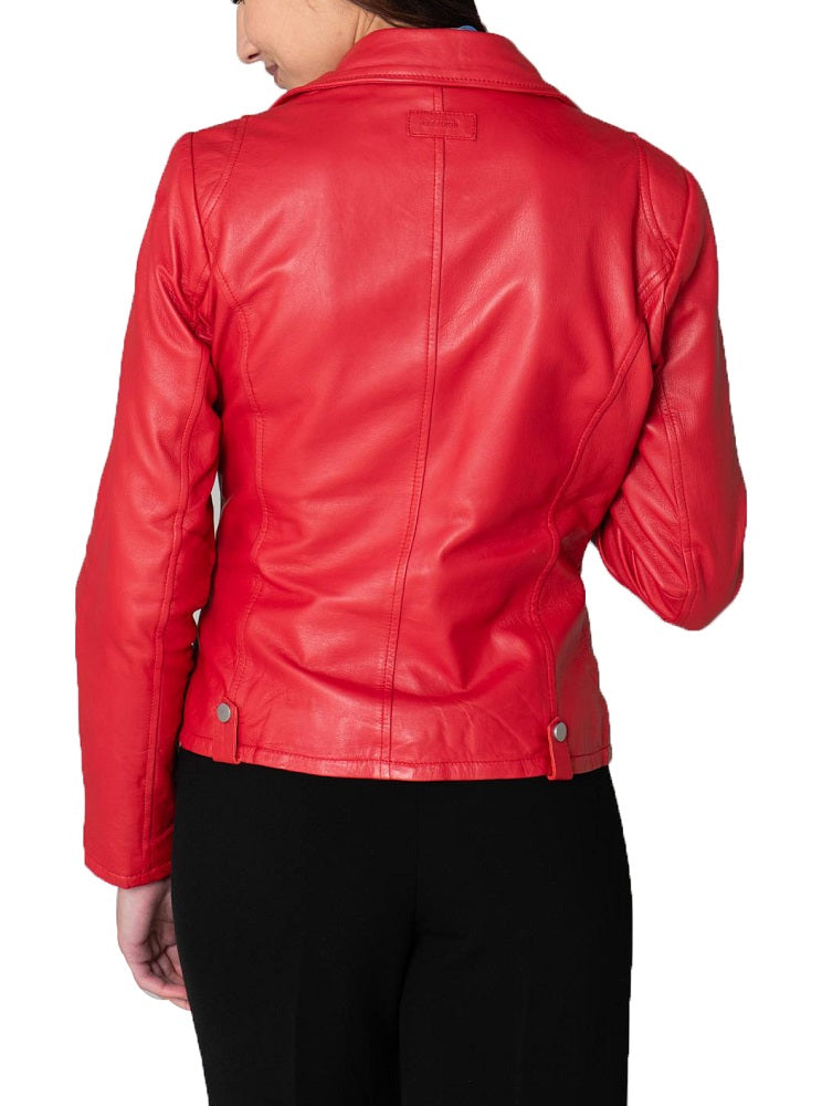Women Lambskin Genuine Leather Jacket WJ297 SkinOutfit
