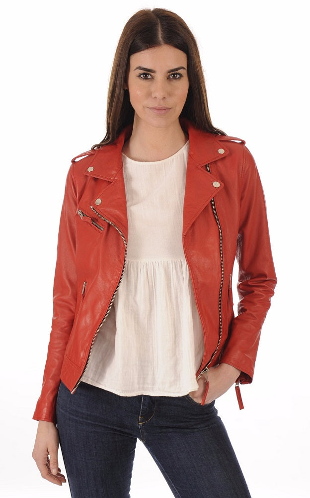 Women Genuine Leather Jacket WJ 31 freeshipping - SkinOutfit
