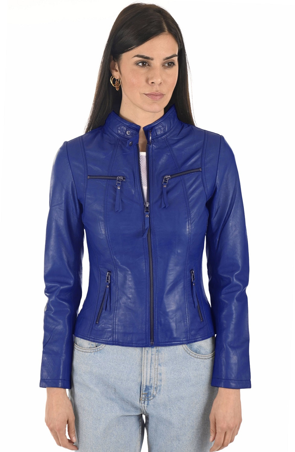 Women Genuine Leather Jacket WJ 35 SkinOutfit