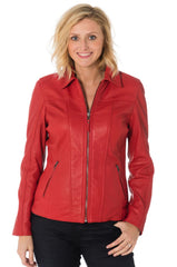 Women Genuine Leather Jacket WJ 37 SkinOutfit