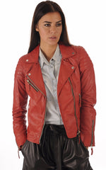 Women Genuine Leather Jacket WJ 41 freeshipping - SkinOutfit
