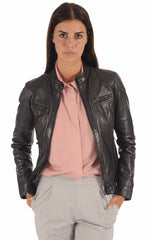 Women Genuine Leather Jacket WJ 26 freeshipping - SkinOutfit