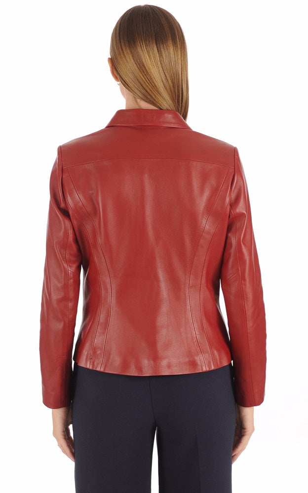 Women Genuine Leather Jacket WJ 48 freeshipping - SkinOutfit