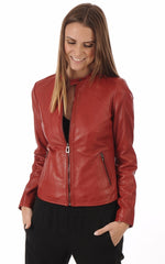 Women Genuine Leather Jacket WJ 51 freeshipping - SkinOutfit