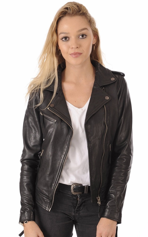 Women Genuine Leather Jacket WJ 52 freeshipping - SkinOutfit