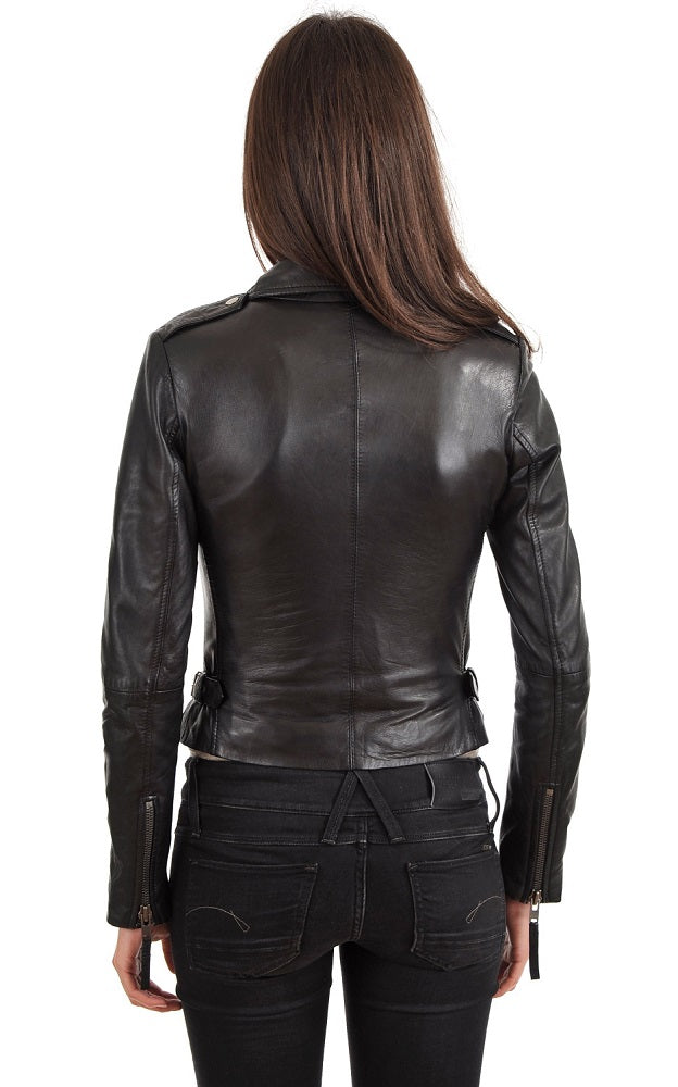 Women Genuine Leather Jacket WJ 58 freeshipping - SkinOutfit