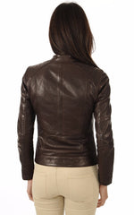 Women Genuine Leather Jacket WJ 59 freeshipping - SkinOutfit