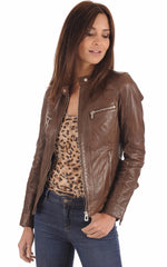 Women Genuine Leather Jacket WJ 63 freeshipping - SkinOutfit