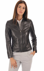Women Genuine Leather Jacket WJ 64 freeshipping - SkinOutfit