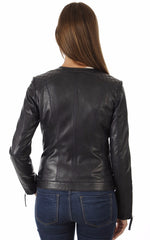 Women Genuine Leather Jacket WJ 68 freeshipping - SkinOutfit