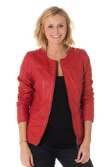 Women Genuine Leather Jacket WJ 70 freeshipping - SkinOutfit