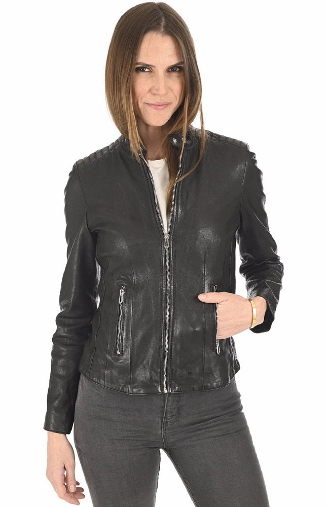 Women Genuine Leather Jacket WJ 73 freeshipping - SkinOutfit