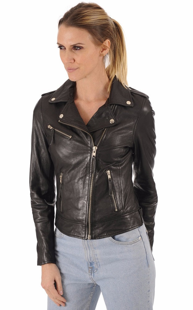 Women Genuine Leather Jacket WJ 75 freeshipping - SkinOutfit