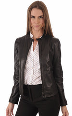 Women Genuine Leather Jacket WJ 77 freeshipping - SkinOutfit