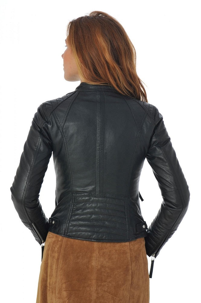 Women Genuine Leather Jacket WJ 78 freeshipping - SkinOutfit