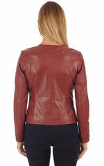 Women Genuine Leather Jacket WJ 82 freeshipping - SkinOutfit