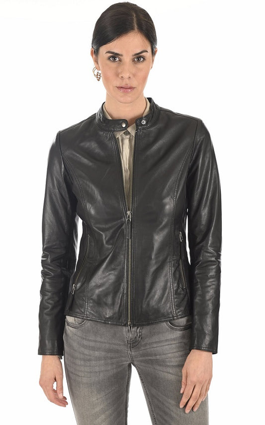 Women Genuine Leather Jacket WJ 83 freeshipping - SkinOutfit