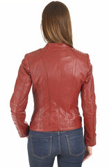 Women Genuine Leather Jacket WJ 84 freeshipping - SkinOutfit
