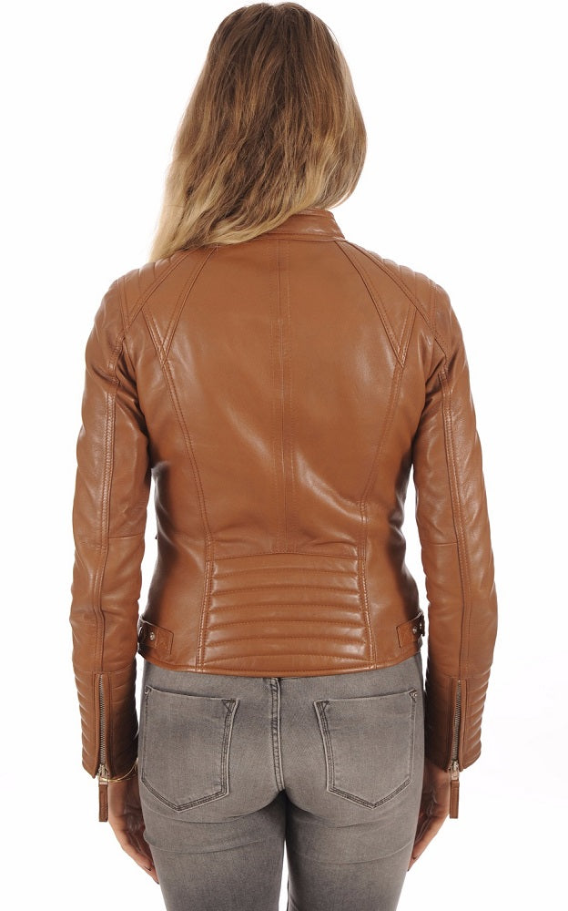 Women Genuine Leather Jacket WJ 87 freeshipping - SkinOutfit
