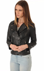 Women Genuine Leather Jacket WJ 91 freeshipping - SkinOutfit