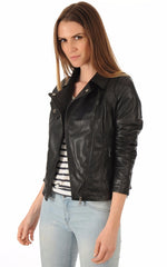 Women Genuine Leather Jacket WJ 91 freeshipping - SkinOutfit