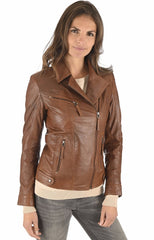 Women Genuine Leather Jacket WJ 93 freeshipping - SkinOutfit