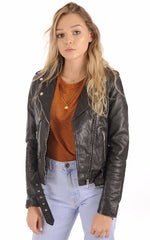Women Genuine Leather Jacket WJ 97 freeshipping - SkinOutfit