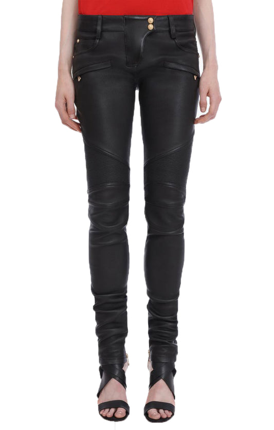 Women Genuine Leather Pant WP 01 SkinOutfit