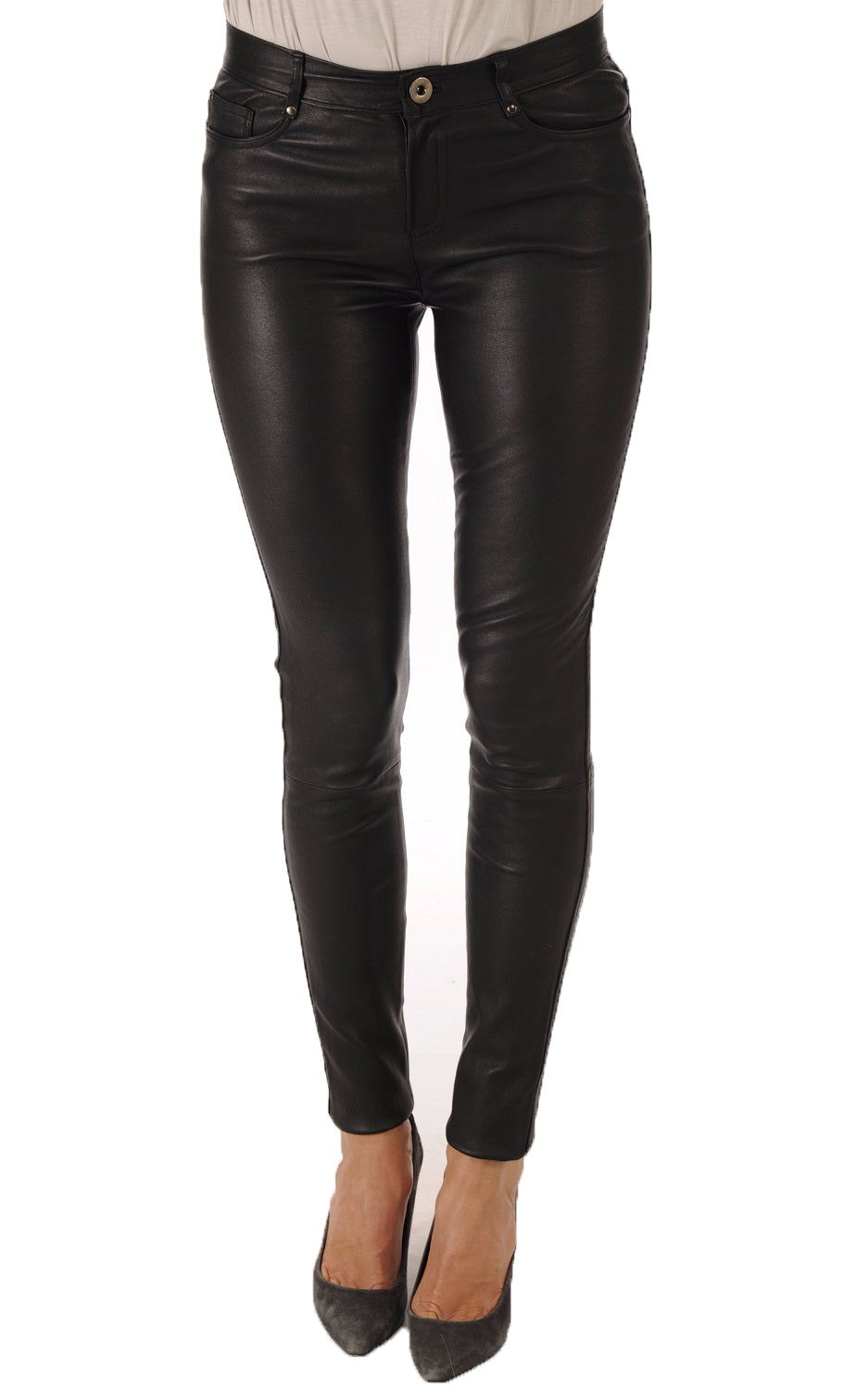 Women Genuine Leather Pant WP 03 SkinOutfit