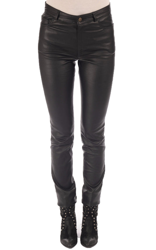 Women Genuine Leather Pant WP 04 SkinOutfit