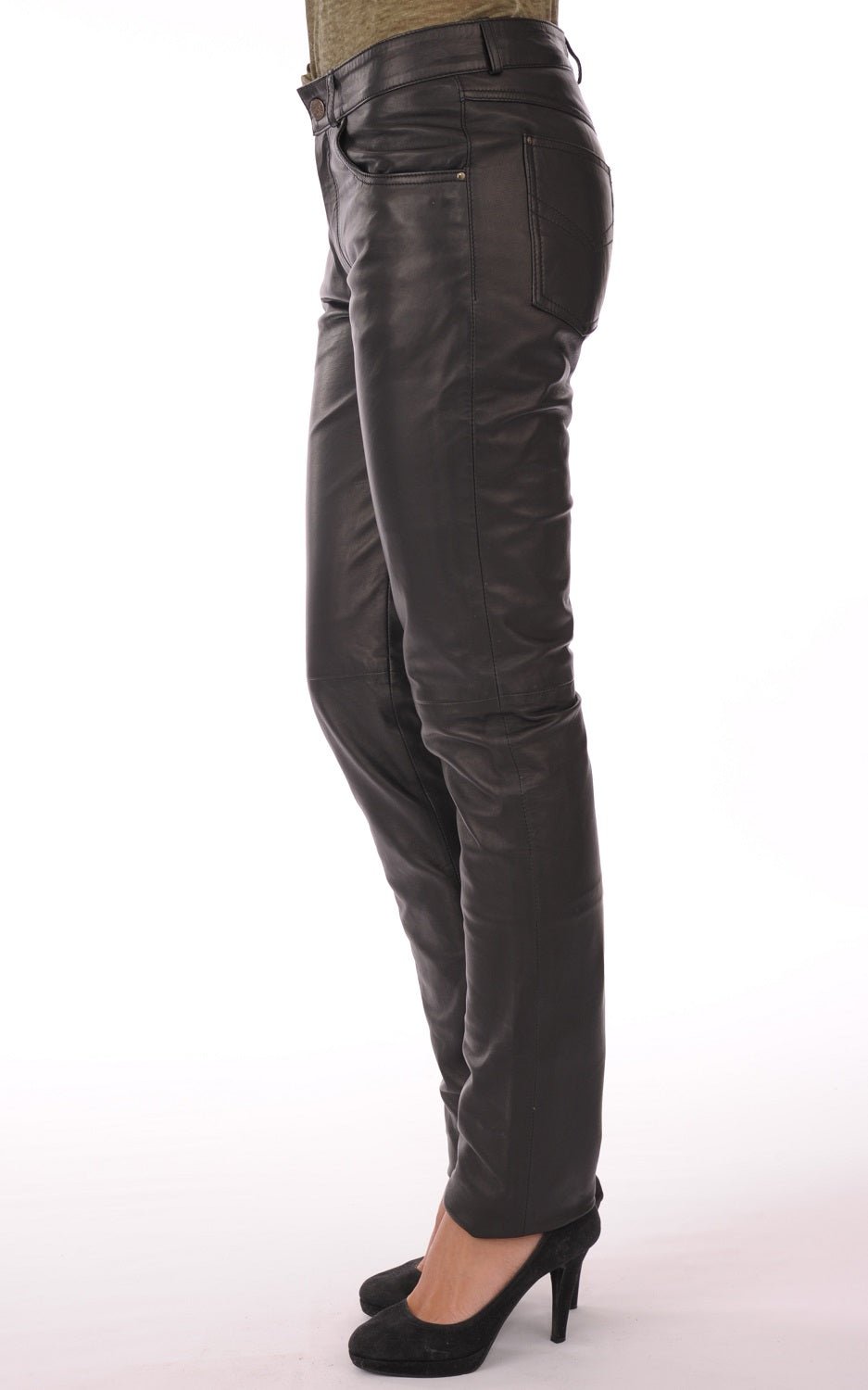Women Genuine Leather Pant WP 05 SkinOutfit