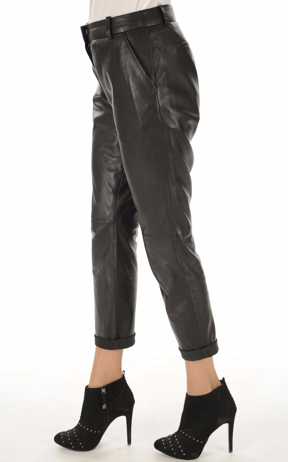 Women Genuine Leather Pant WP 06 SkinOutfit