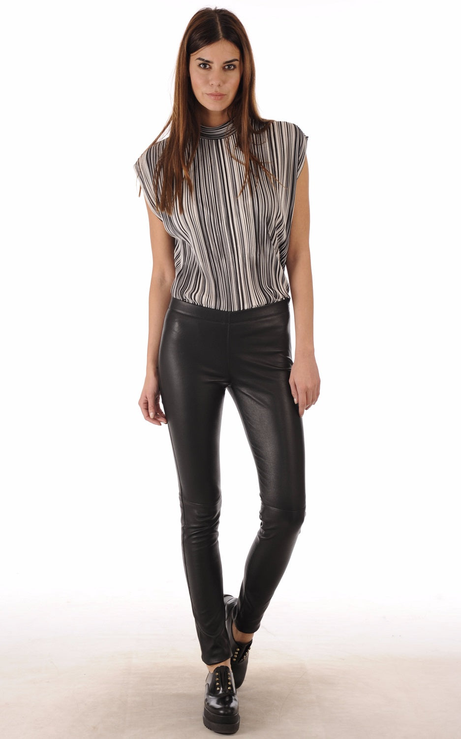 Women Genuine Leather Pant WP 14 SkinOutfit