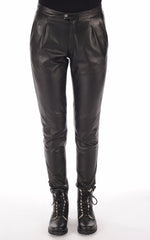 Women Genuine Leather Pant WP 16 SkinOutfit