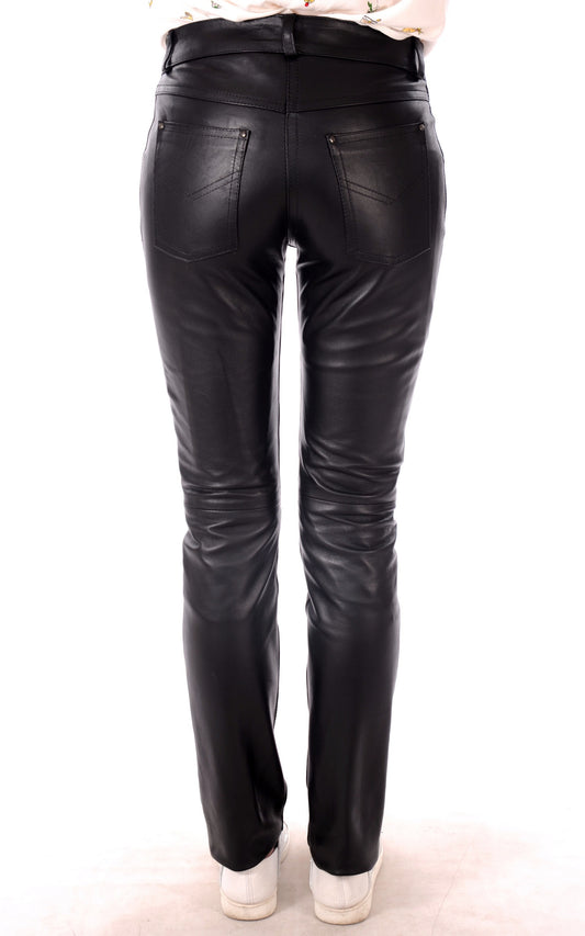 Women Genuine Leather Pant WP 17 SkinOutfit